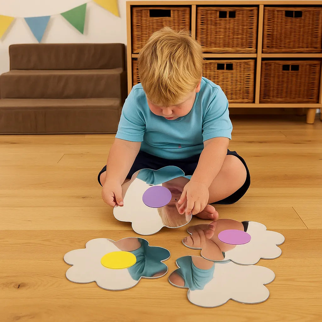 3 Pack Large Flower Mirrors-3 Pack Large Flower Mirrors