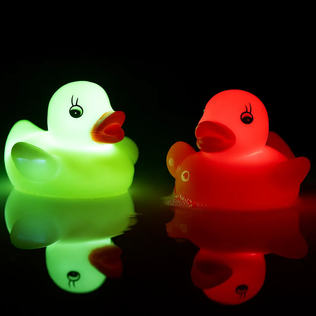 3 Pack Light Up Bath Duck Set-3 Pack Light Up Bath Duck Set