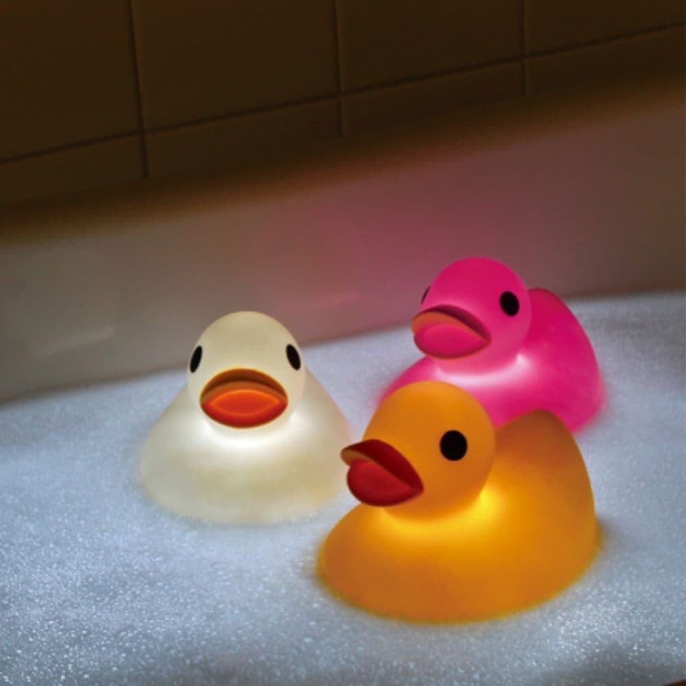 3 Pack Light Up Bath Duck Set, The Light Up Bath Duck Set contains 3 super cute light up rubber ducks, perfect for bath time with colour changing lights inside.Relax with these funky light up bath ducks in a warm bath to take away the stress of the day.These light up bath ducks have sensors so that when in the water the lights inside change colours. 3 Pack Light Up Bath Duck Set Bath time Rubber Ducks Colour-changing Sensor 3 pack Measure: 5.5cm approx., 3 Pack Light Up Bath Duck Set,colour changing ducks,c