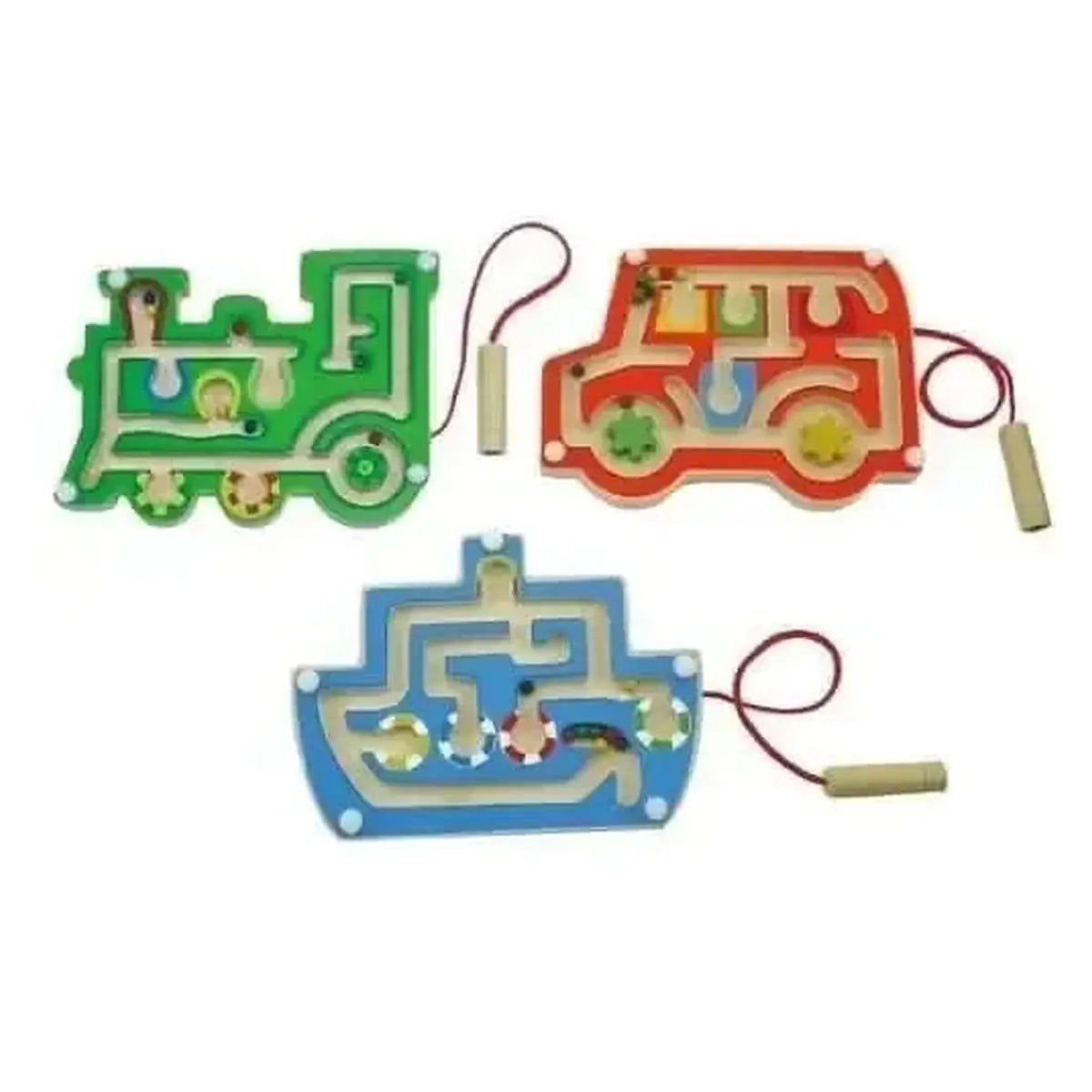 3 Pack Wooden Magnetic Labyrinth-3 Pack Wooden Magnetic Labyrinth