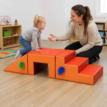 3 Piece Soft Play Steps, Tunnel and Slide lifestyle image 8