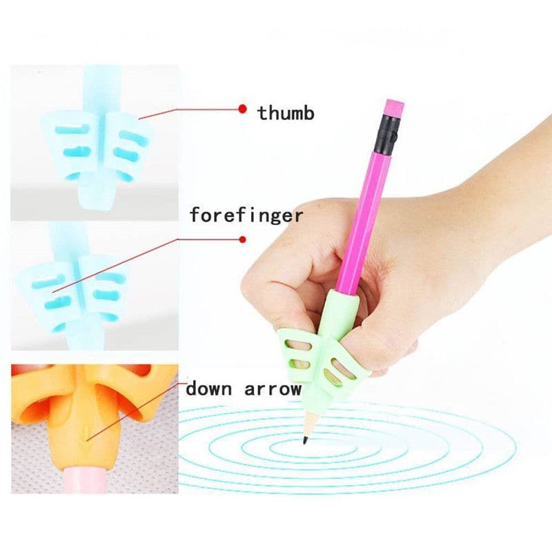 3 Piece Writing Correction Grip, Unveiling the perfect tool to foster your child's writing skills. Our Writing Posture Correction Device is scientifically designed to enhance the precision of hand and finger positioning. Through consistent use, children can effortlessly develop the crucial 'pinch-pinch' grip, facilitating a swift learning process to adopt the correct pencil-holding technique. 3 Piece Writing Correction Grip Features: Precision-Driven Design: Harnessing the power of in-depth research and des