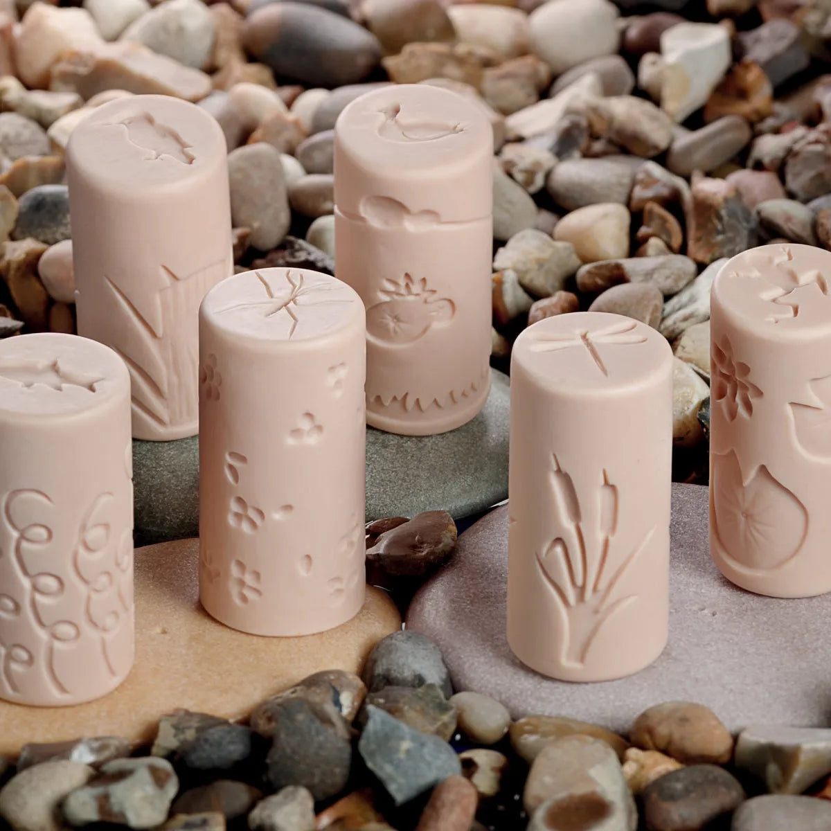 36 Dough Stamper Rollers Pond Life set