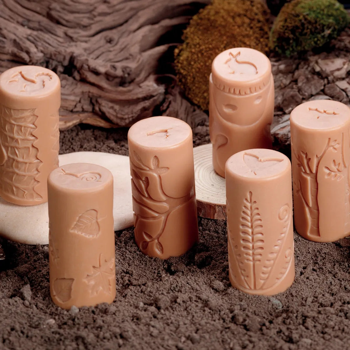 36 Dough Stamper Rollers Forest Friends set