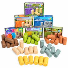 36 Dough Stamper Rollers complete kit showing all 36 rollers