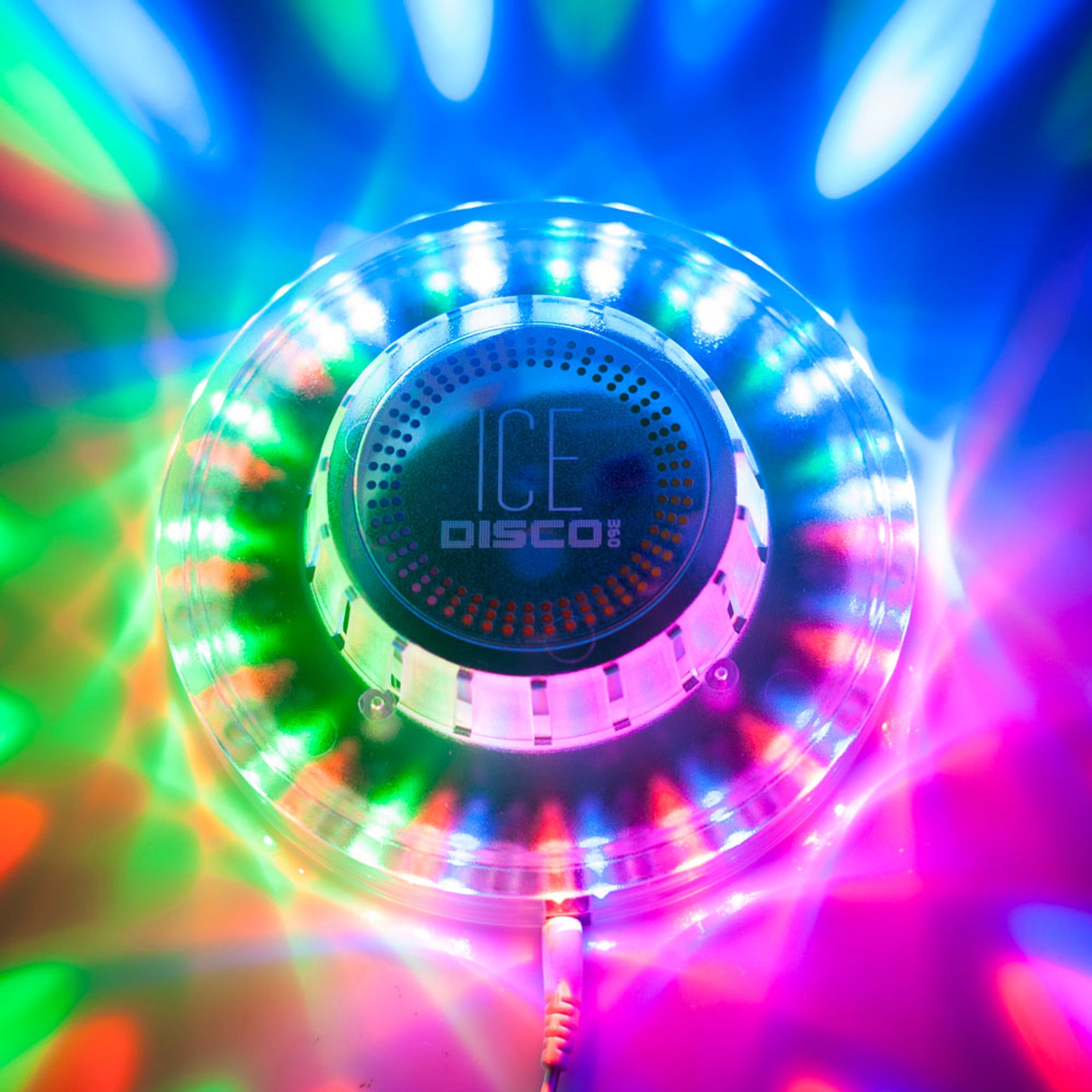 360 Disco Ice Light, Transform your party space into a dazzling display with the Disco Ice Light! Equipped with 48 vibrant LEDs in red, green, and blue, this compact light device offers a 360-degree explosion of color. Whether it's a birthday, a dance party, or a simple get-together, the Disco Ice Light provides the perfect atmosphere. 360 Disco Ice Light Features: Sound Responsive: Dance the night away as the LED lights move to the rhythm of your music. 360° Light Projection: Casts vibrant beams of red, gr