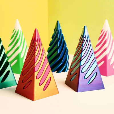 3D Spiral Pyramid-3D Spiral Pyramid