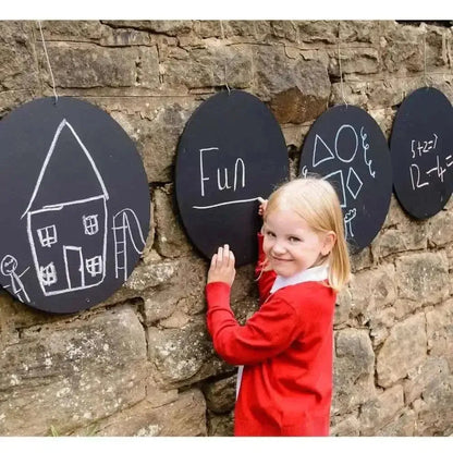 4 Pack Circular Chalkboards-4 Pack Circular Chalkboards
