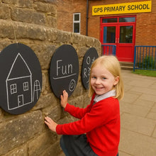 4 Pack Circular Chalkboards-4 Pack Circular Chalkboards