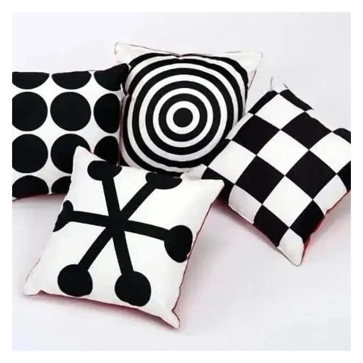 4 Pack Geometric Perception Cushion-4 Pack Geometric Perception Cushion