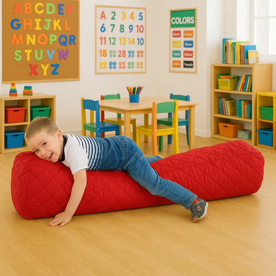 4 Seater Quilted Bean Bag Bench-4 Seater Quilted Bean Bag Bench