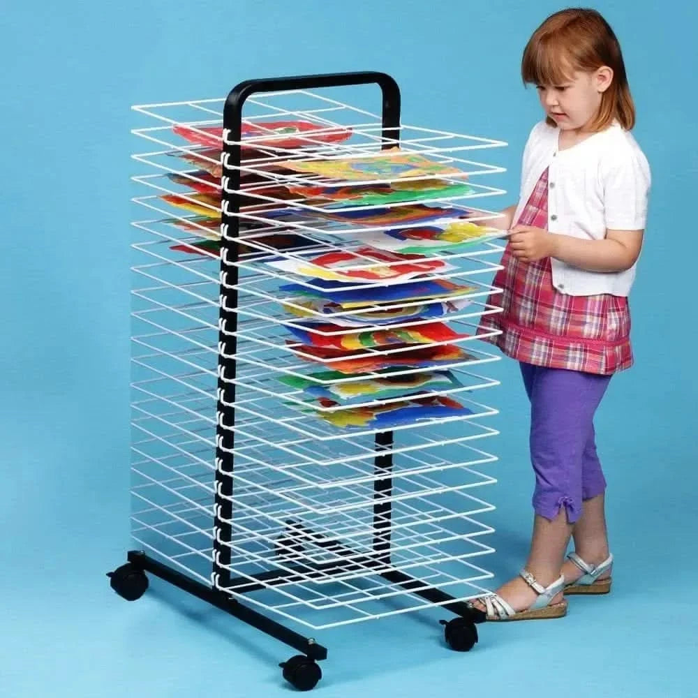 40 Large Shelf Mobile Drying Rack-40 Large Shelf Mobile Drying Rack
