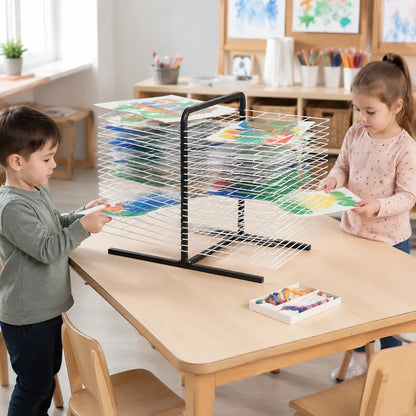 40 Shelf Table Top Dryer in a naturally lit early years nursery lifestyle setting 6