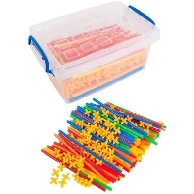 400 Piece Connecting Straws Tub-400 Piece Connecting Straws Tub