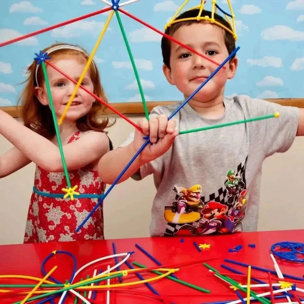 400 Piece Connecting Straws Tub-400 Piece Connecting Straws Tub