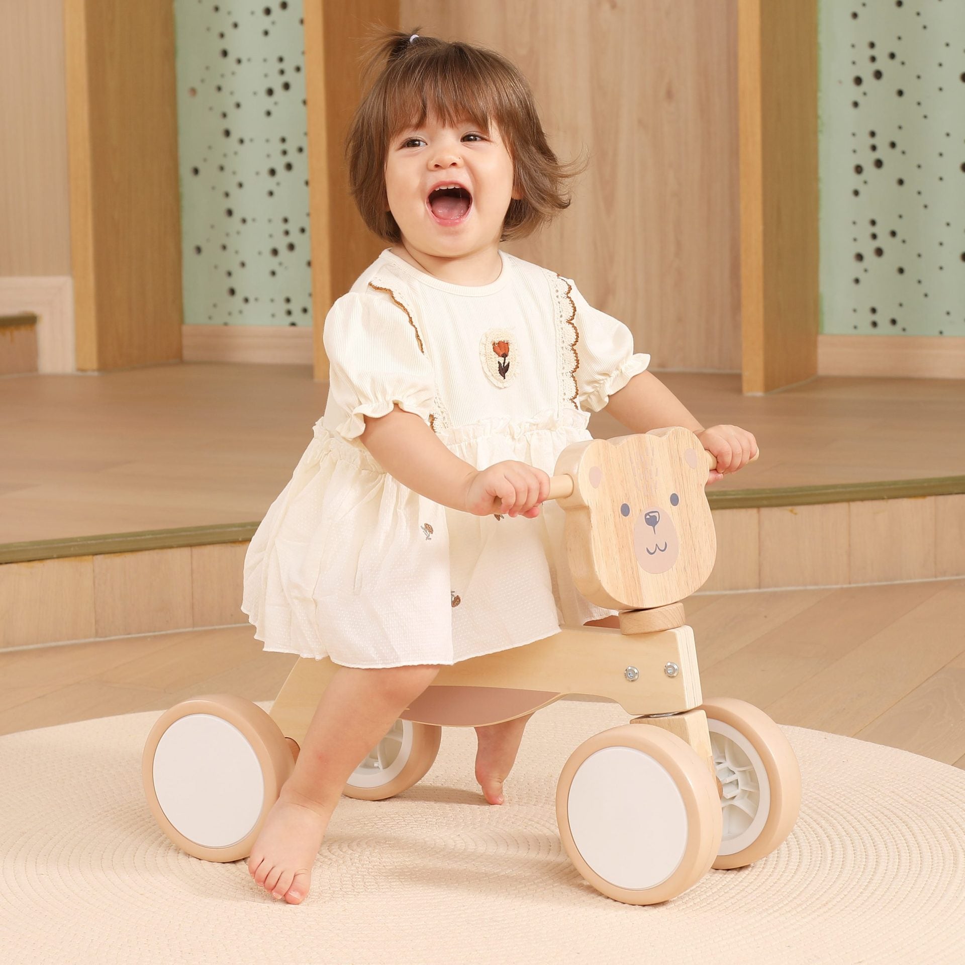 PolarB Wooden Trike Polar Bear
