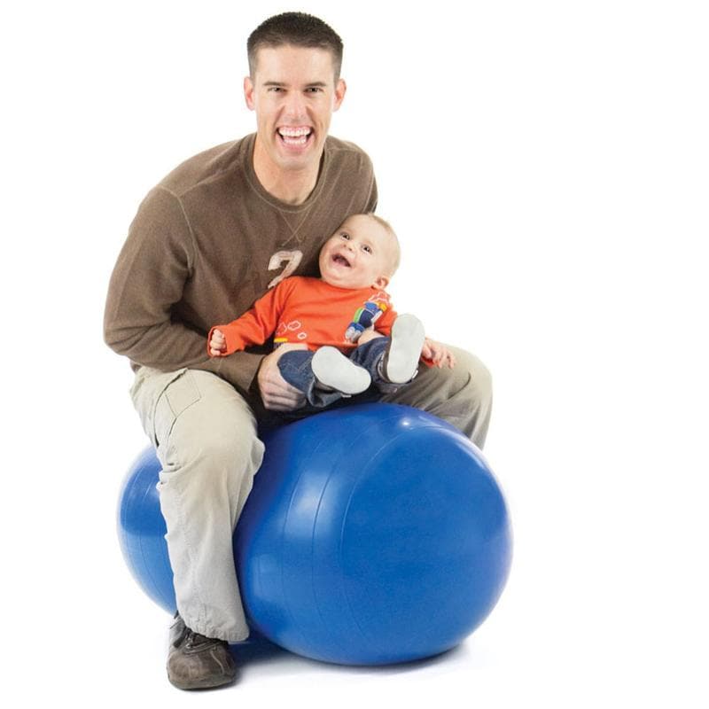 50cm Peanut Ball, This peanut ball provides excellent physical therapy and is excellent for games and exercises targeting tactile stimulation. Children love to be able to roll over the ball and have it roll over them. Peanut balls encourage balancing skills and enhance focus of the user.Unlike therapy balls, peanut balls do not roll away allowing the child to rock back and forth or side to side. For extra stability, kids can grip the sides of the ball with their legs. Use solo or with a friend. A peanut exe