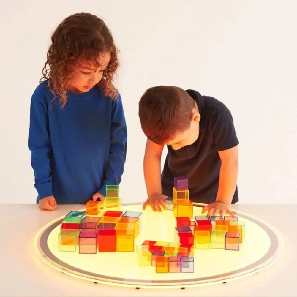 54 Pack Translucent Cube Set.Light panel resources,sensory light panel ...