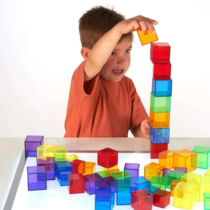 54 Pack Translucent Cube Set-54 Pack Translucent Cube Set