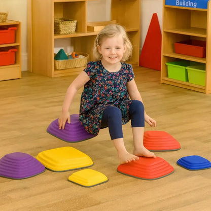 6 Pack Balance Riverstones Stepping Stones-6 Pack Balance Riverstones Stepping Stones