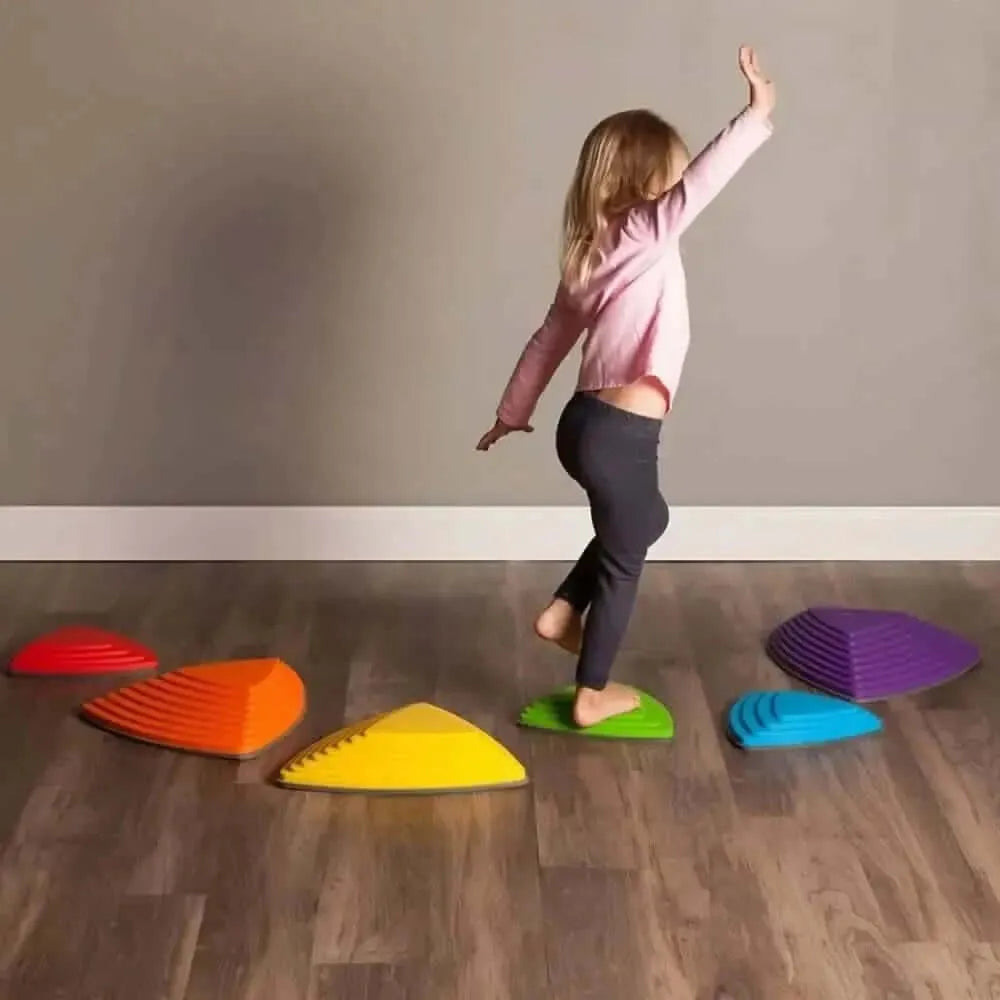 6 Pack Balance Riverstones Stepping Stones-6 Pack Balance Riverstones Stepping Stones