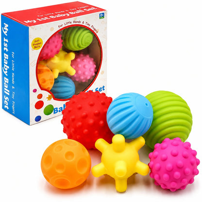 6 Pack Mixed Sensory Ball Set-6 Pack Mixed Sensory Ball Set