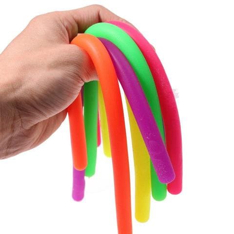 6 Pack Sensory Fidget Stretchy String, Help those with stress and high anxiety find relaxing calm and focus with the Sensory Fidget Stretchy String.If you or your child struggled with focus issues due to ADD, ADHD, autism, or even general stress and anxiety, it can be hard to accomplish your daily tasks. The Sensory Fidget Stretchy String is as fun and colourful way to reduce these emotional burdens with Sensory Fidget Stretchy String that lets you pull, twist and tug your way to calming comfort. Made for k