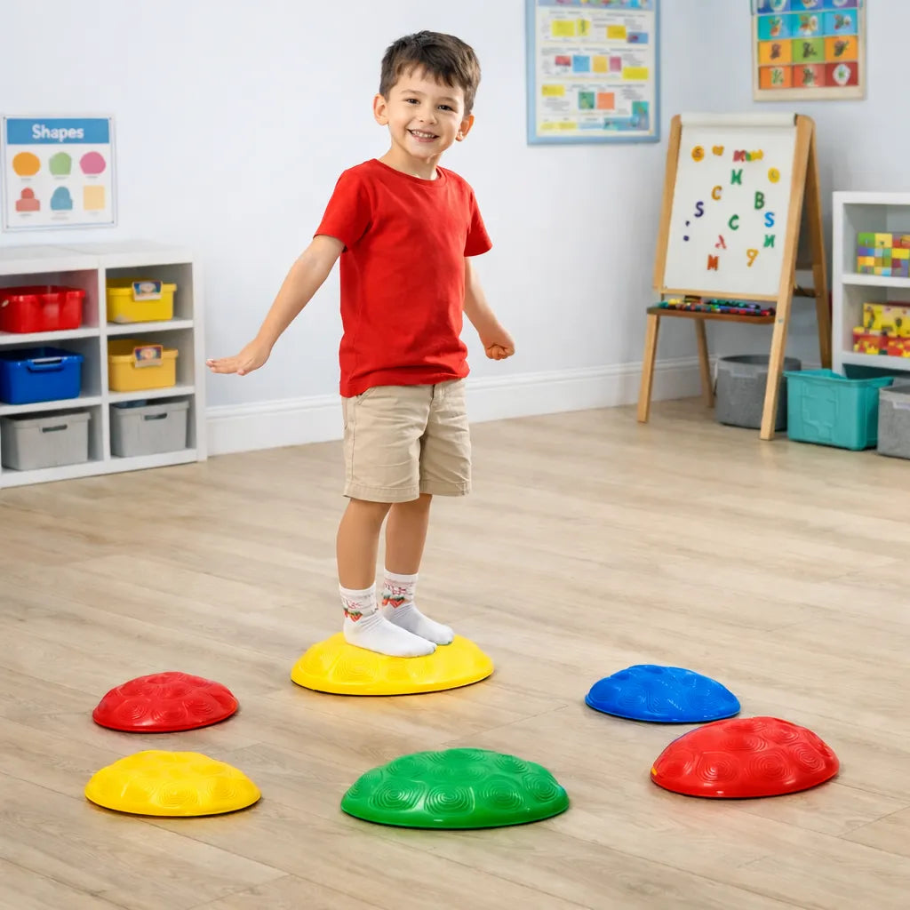 6 Pack Textured Balancing Discs-6 Pack Textured Balancing Discs