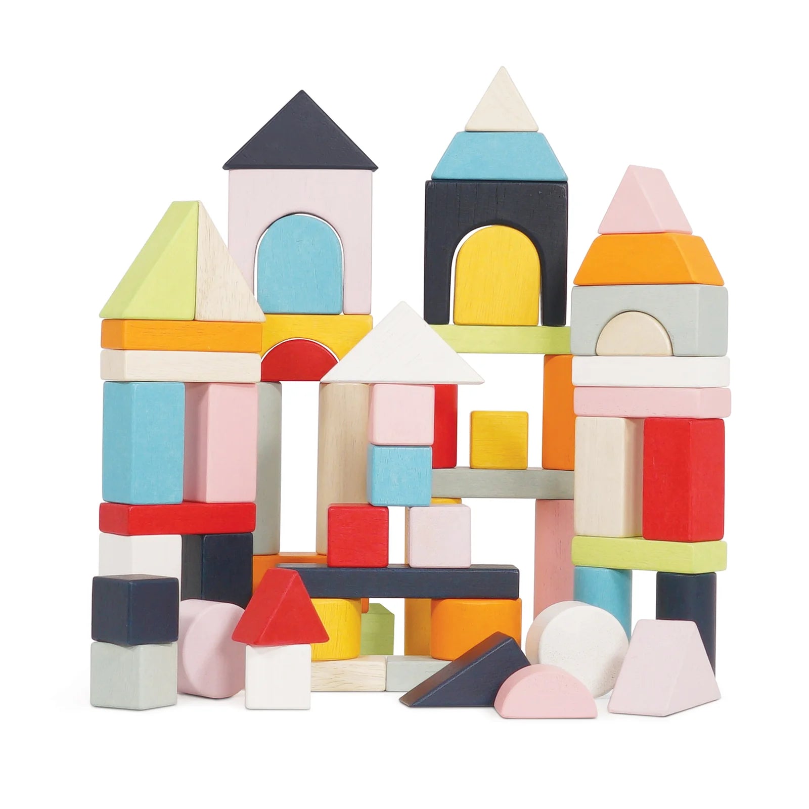 60 Building Blocks & Cotton Bag-60 Building Blocks & Cotton Bag