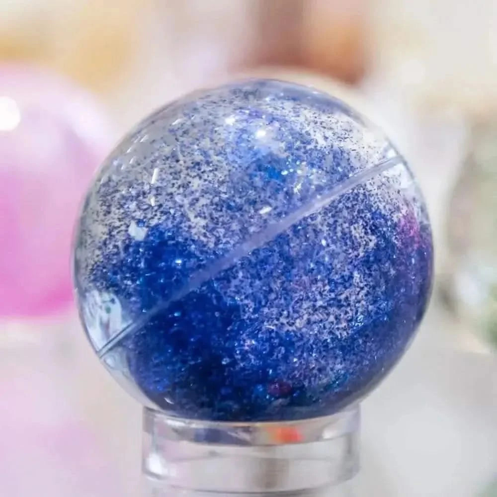 7 Pack Sensory Rainbow Glitter Balls-7 Pack Sensory Rainbow Glitter Balls