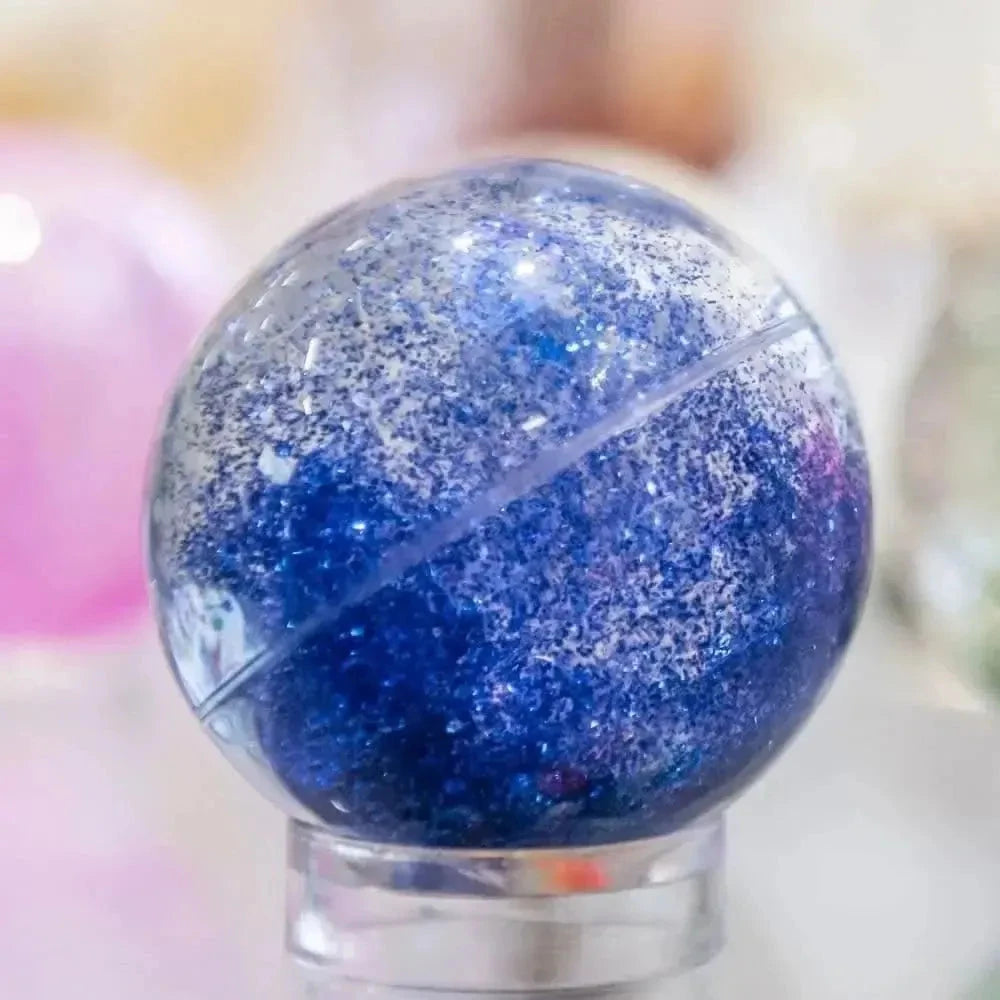 7 Pack Sensory Rainbow Glitter Balls-7 Pack Sensory Rainbow Glitter Balls