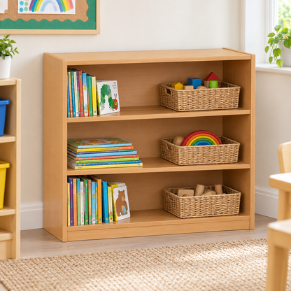 750mm Bookcase with 2 Adjustable Shelves in a bright classroom – view 6
