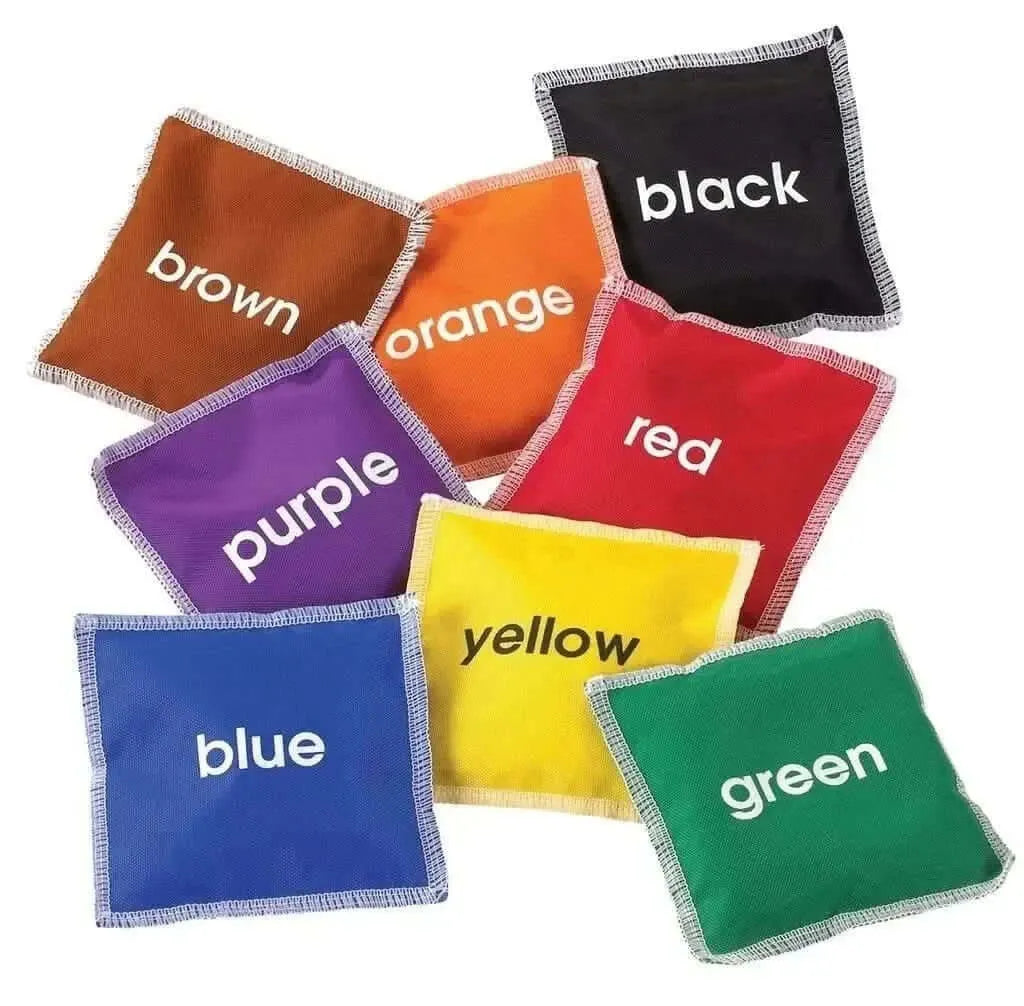 8 Pack Colour Name Bean Bags-8 Pack Colour Name Bean Bags