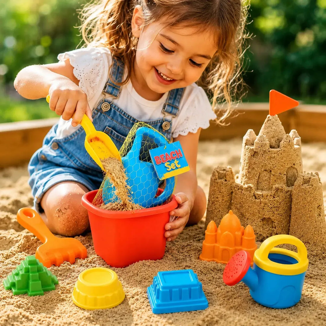 8 Piece Sand and Water Play Set-8 Piece Sand and Water Play Set