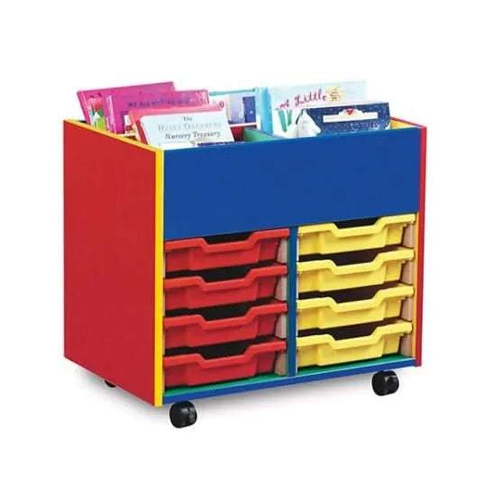 8 Tray Monarch Colourful Tray Storage Unit - mobile-8 Tray Monarch Colourful Tray Storage Unit - mobile
