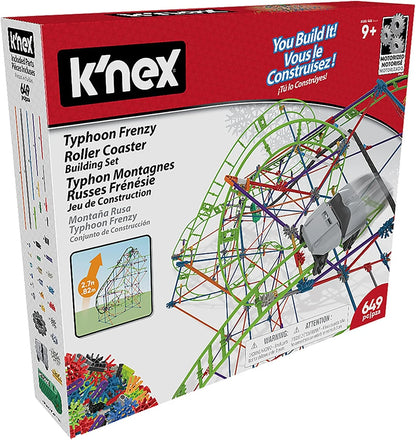 K'NEX Typhoon Frenzy 649 Piece Motorised Roller Coaster