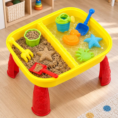 The Magic Toy Shop Sand And Water Table Yellow Plastic Playset