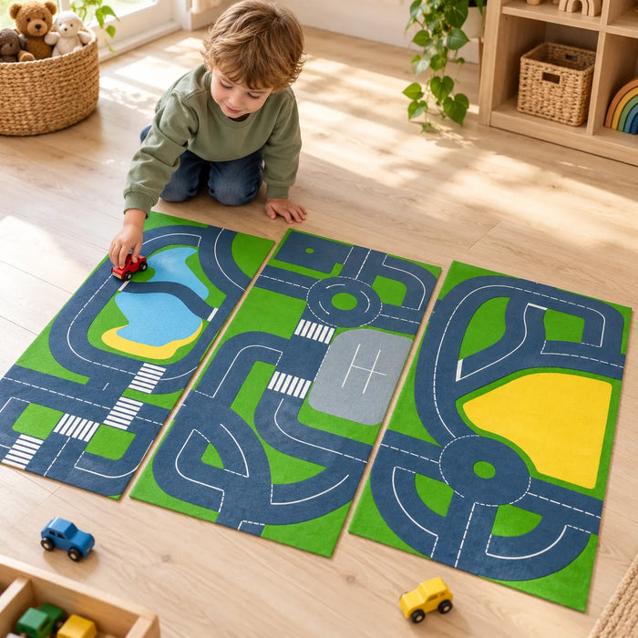 Set of 3 Continental Roadway Playmats