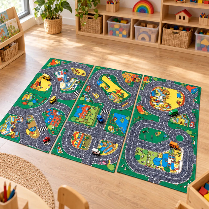 Set of 3 Roadway Playmats