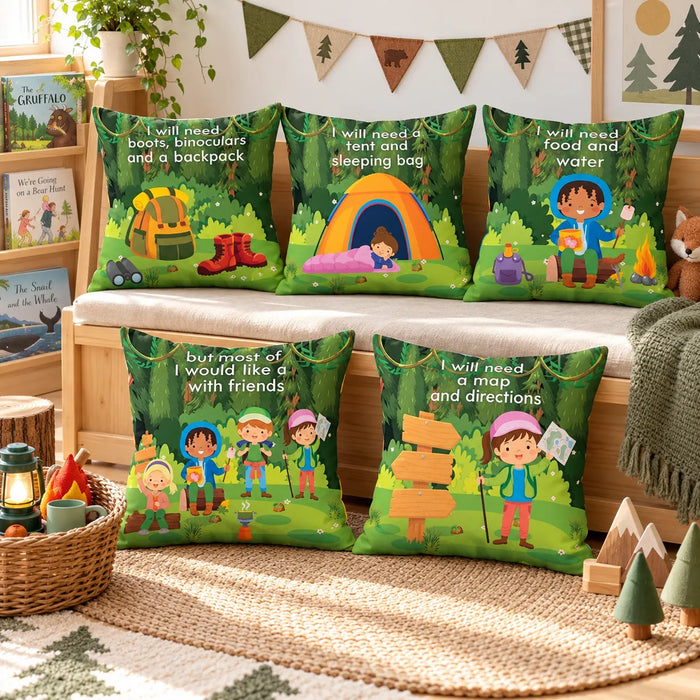Imaginative Play Summer Camp Cushions – Pack of 5