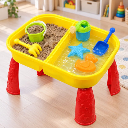 The Magic Toy Shop Sand And Water Table Yellow Plastic Playset