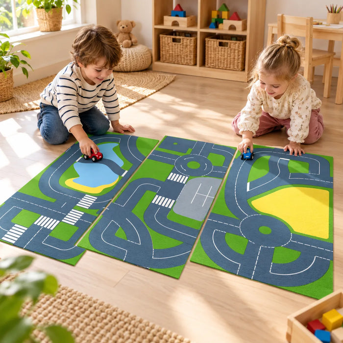Set of 3 Continental Roadway Playmats
