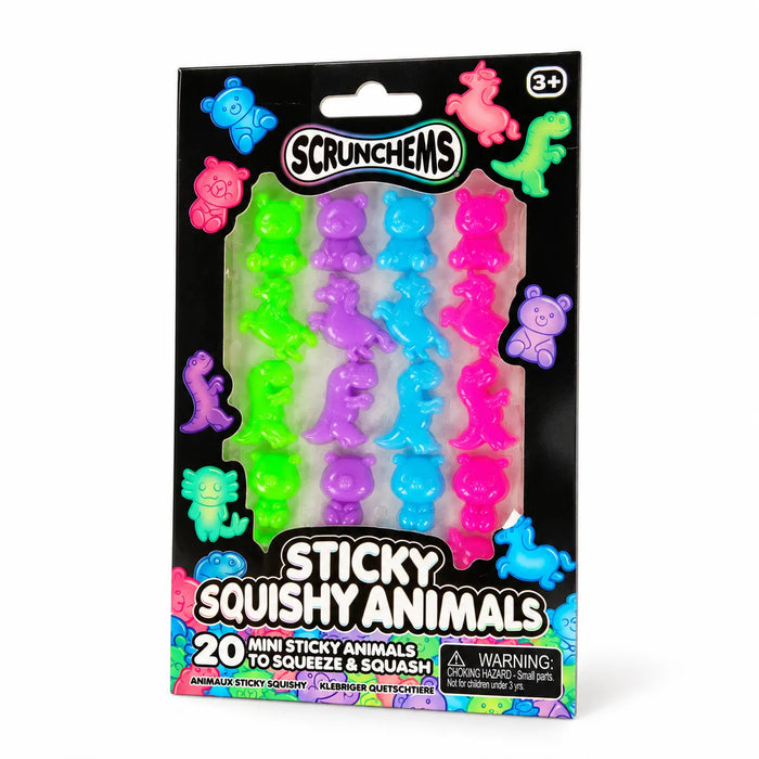 Scrunchems Sticky Squishy Animals 20 Pack