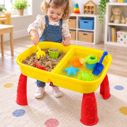The Magic Toy Shop Sand And Water Table Yellow Plastic Playset