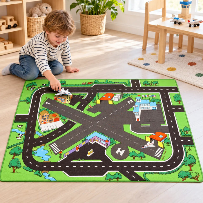 Airport & Roadway Playmat