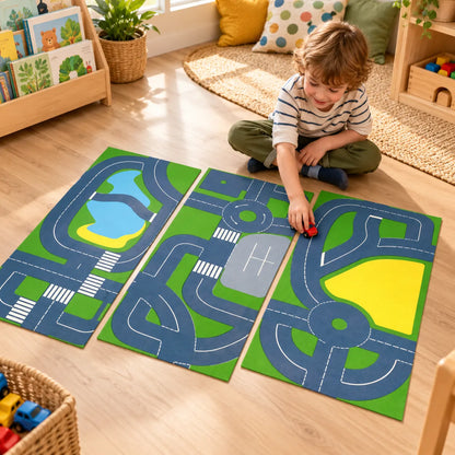 Set of 3 Continental Roadway Playmats