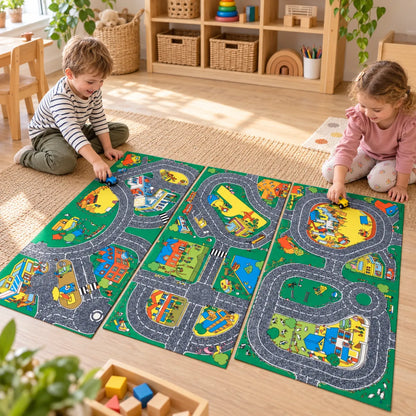 Set of 3 Roadway Playmats