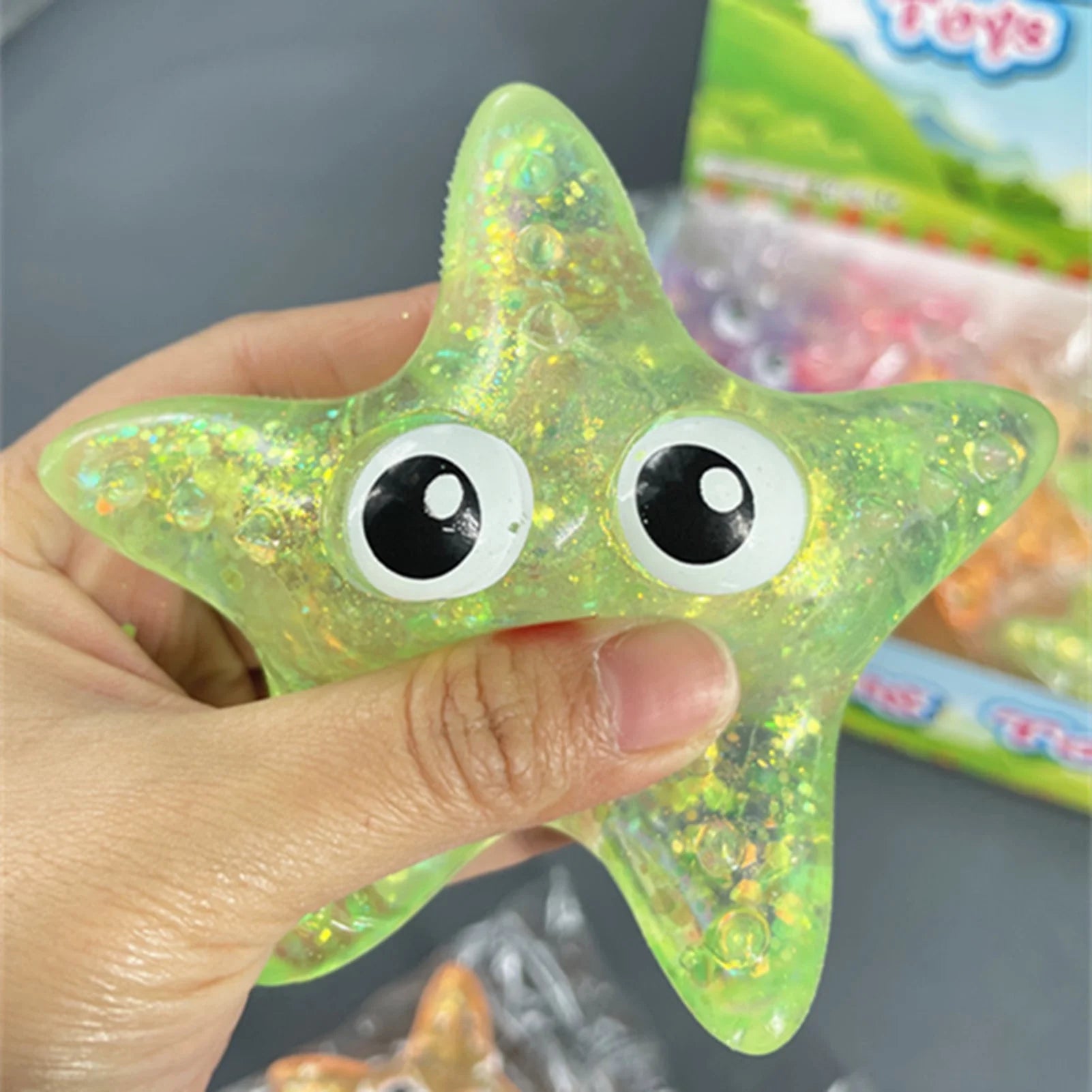Glitter Maltose Squeeze Star