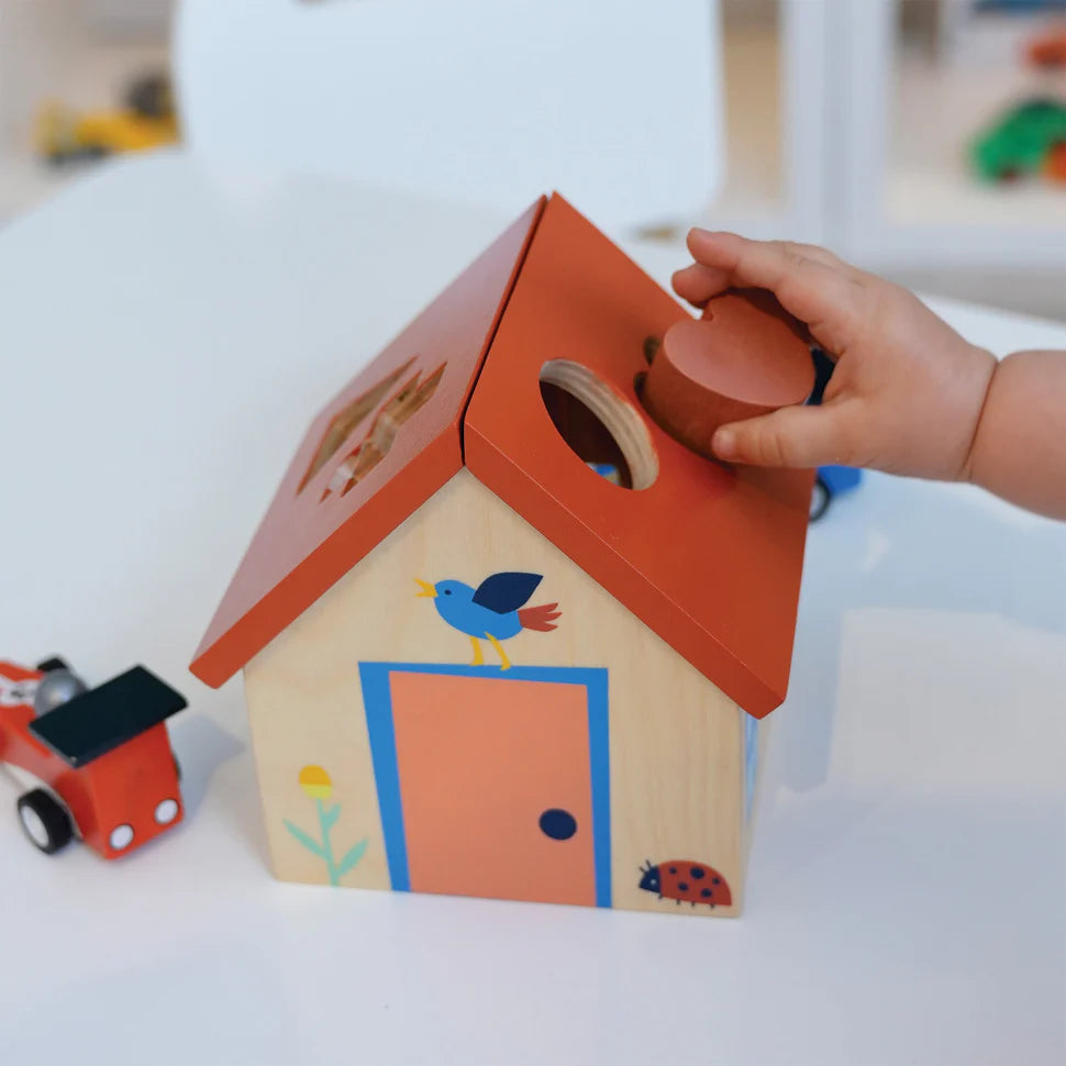 Mentari Wooden Shape Sorter House-Mentari Wooden Shape Sorter House