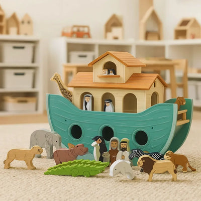 Noah’s Great Wooden Ark & Animals